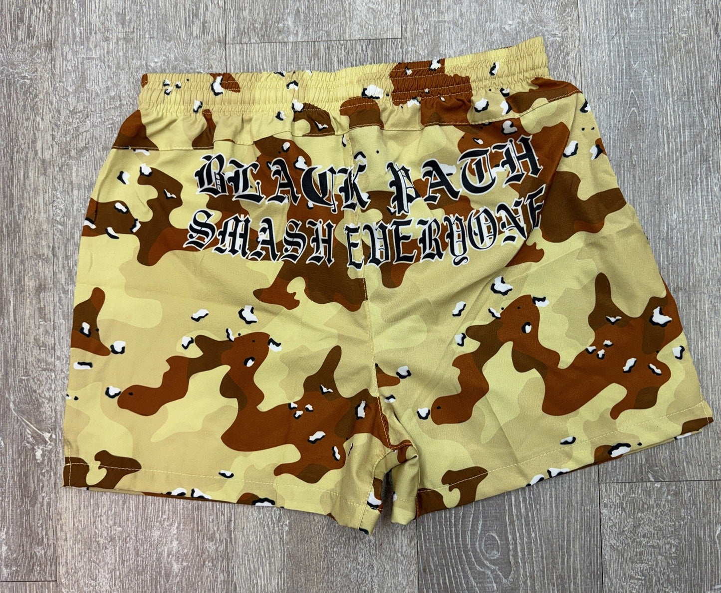 desert camo fight shorts